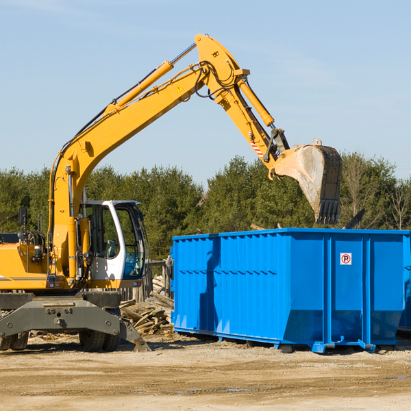 what size residential dumpster rentals are available in Cottonwood Falls